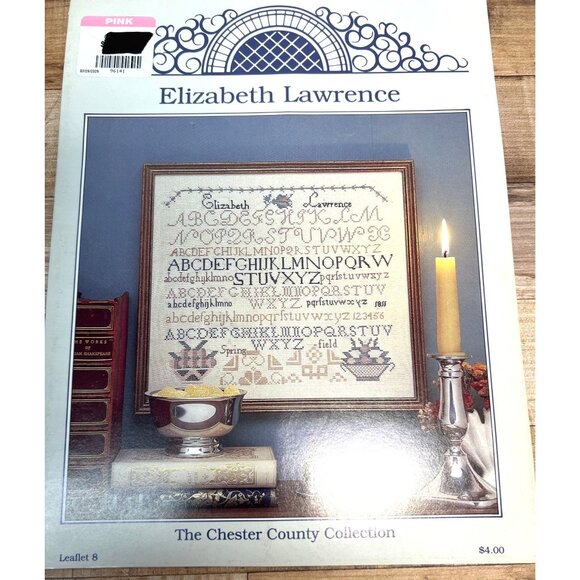 Elizabeth Lawrence Sampler Cross Stitch Pattern Leaflet - Picture 2 of 3